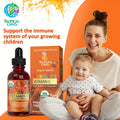 Tropical Oasis Vitamin C Drops for Toddlers, Suitable for Aged 1 to 3 Years. These Liquid Drops Are Made from Acerola Fruit And Help Promote a Healthy Immune System. They Are Gluten-Free And Come in a 2 Fl Oz Bottle, Providing 60 Servings