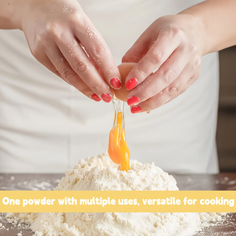 Say Goodbye to Fragile, Hard-To-Store Fresh Eggs! One Spoonful of Powder Equals One Egg, Allowing You to Enjoy The Nutrition of Eggs Anytime, Anywhere. Perfect for Baking, Cooking, Or Making Baby Food!