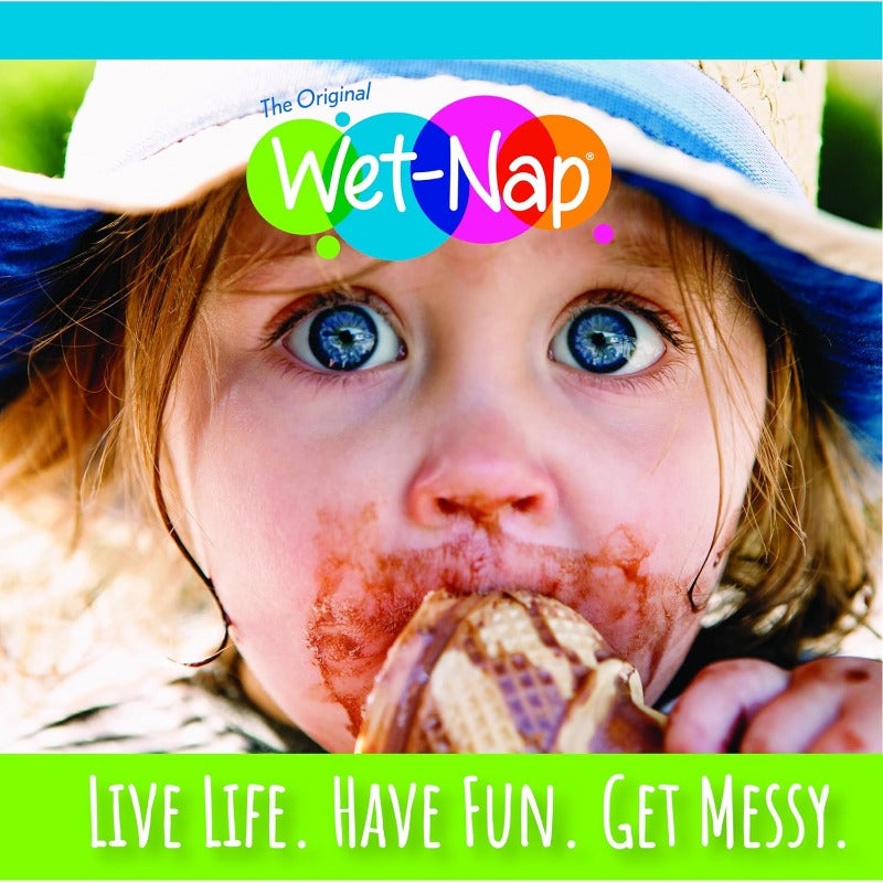 Wet Nap Hand and Face Cleansing Wipes Disposable Plant-Based Wet Wipes Gentle Fragrance Free Formula for Sensitive Light Beige Paraben-Free and Alcohol-Free 90 Count Pack of 6