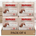Huggies Size 1 Diapers, Skin Essentials Baby Diapers, Size 1 (8-14 lbs), 29 Count, Packaging May Vary Pack of 4