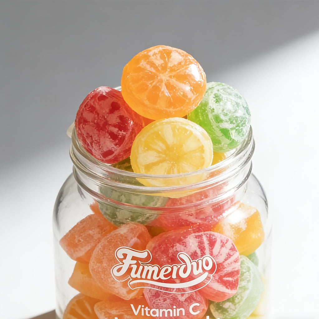 6 Bottles of Vitamin C Fruit Juice Gummies - Mixed Flavor, Rich in Vitamin C, Balanced with Sweet And Sour, Fresh And Not Greasy, Chewy And Soft, Friendly to Children\u002FRecognition, Party\u002FGathering Sharing, Mother'S Day Gifts