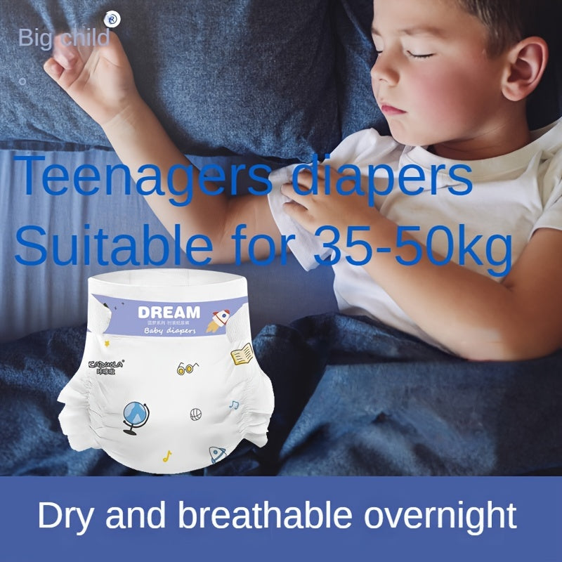 Cool Xiaoquan XXXXXXL Diapers for 40-110 Lbs (Boys and Girls), Plus Size 5XL for Chubby Babies, Adhesive-Type Children's Diapers, Youth Nighttime Diapers