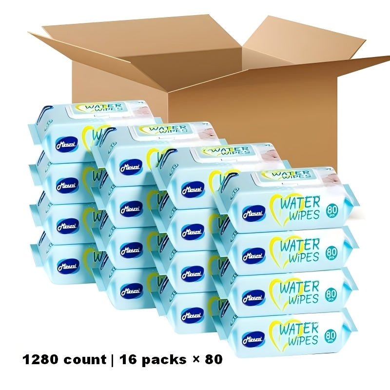 640\u002F1280 Count Baby Wet Wipes, Pure Water Formula, Alcohol And Fragrance-Free, Aloe Vera Soothing, Moisturizing Non-Drying, Gentle on Delicate Baby Skin, Safe for Daily Use