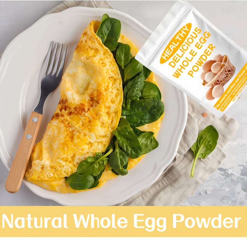Say Goodbye to Fragile, Hard-To-Store Fresh Eggs! One Spoonful of Powder Equals One Egg, Allowing You to Enjoy The Nutrition of Eggs Anytime, Anywhere. Perfect for Baking, Cooking, Or Making Baby Food!