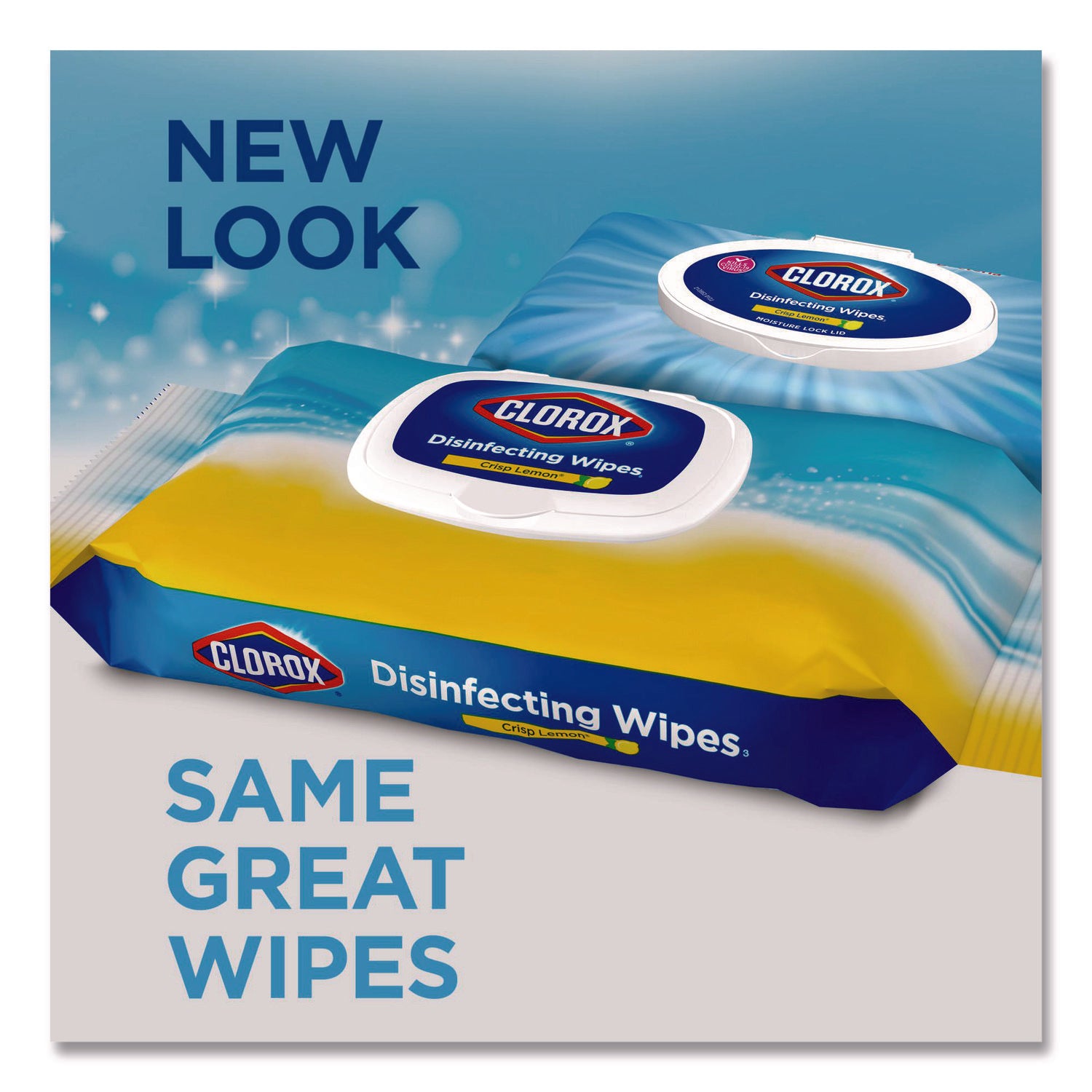 Case of 6 Clorox Disinfecting Cleaning Wipe Easy Pull Packs, 1-Ply, 8 x 7, Lemon Scent, 75 Towel Wipes per Individual Pack