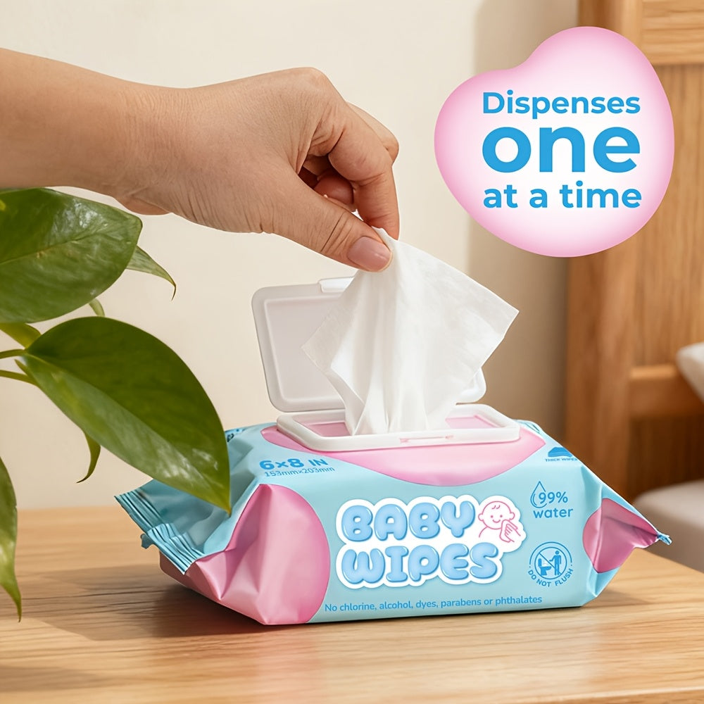 Pack Of 18, Sensitive Baby Wipes, Toddlers Children Infants Wet Wipes, Unscented, Hypoallergenic, 99% Purified Water, 18 Flip-Top Packs ( 80 Wipes\u002Fpack, 1440 Wipes Total)