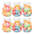 6 Bottles of Vitamin C Fruit Juice Gummies - Mixed Flavor, Rich in Vitamin C, Balanced with Sweet And Sour, Fresh And Not Greasy, Chewy And Soft, Friendly to Children\u002FRecognition, Party\u002FGathering Sharing, Mother'S Day Gifts