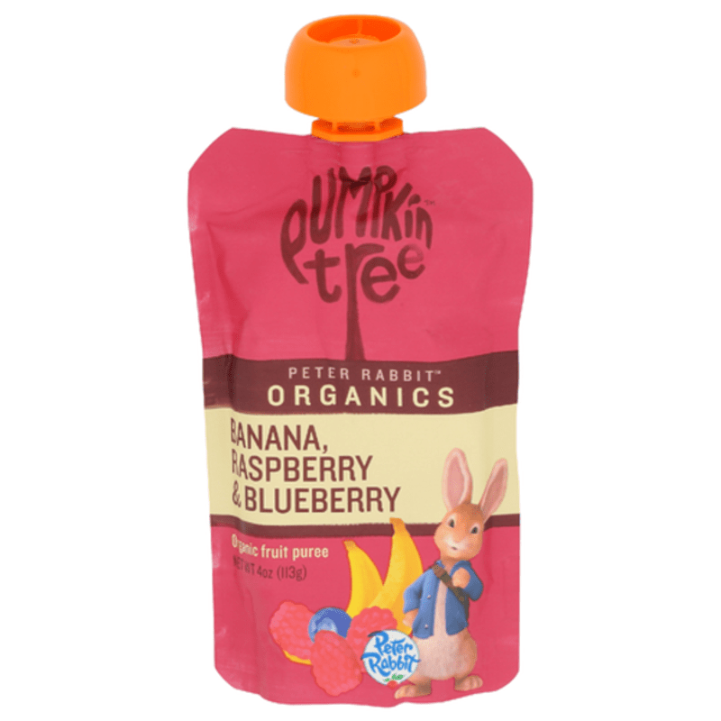 Peter Rabbit Organics Banana Raspberry & Blueberry Puree 4 oz