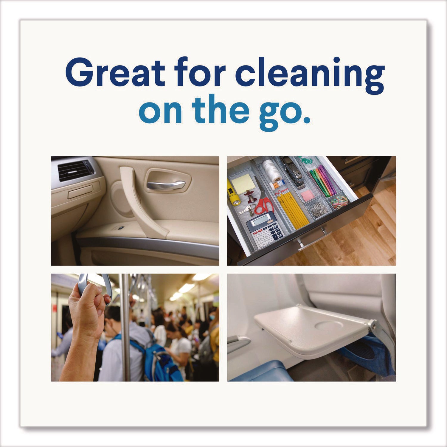 Case of 6 Clorox Disinfecting Cleaning Wipe Easy Pull Packs, 1-Ply, 8 x 7, Lemon Scent, 75 Towel Wipes per Individual Pack
