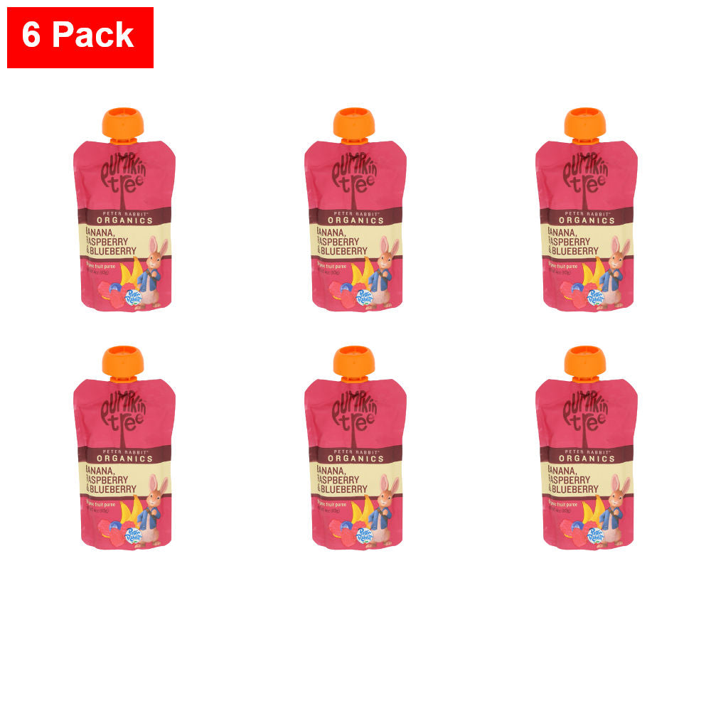Peter Rabbit Organics Banana Raspberry & Blueberry Puree 4 oz
