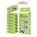64pcs mini portable wet wipes, alcohol-free disposable wet towels, suitable for both men and women, suitable for use when going out or traveling, facial cleaning tools.Suitable to be put in a Christmas stocking.Also suitable for pets to use.