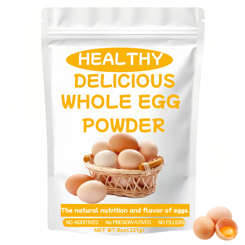 Say Goodbye to Fragile, Hard-To-Store Fresh Eggs! One Spoonful of Powder Equals One Egg, Allowing You to Enjoy The Nutrition of Eggs Anytime, Anywhere. Perfect for Baking, Cooking, Or Making Baby Food!