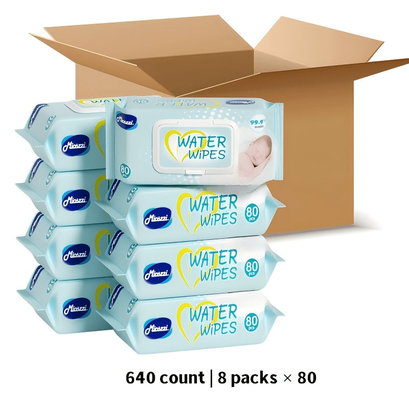 640\u002F1280 Count Baby Wet Wipes, Pure Water Formula, Alcohol And Fragrance-Free, Aloe Vera Soothing, Moisturizing Non-Drying, Gentle on Delicate Baby Skin, Safe for Daily Use