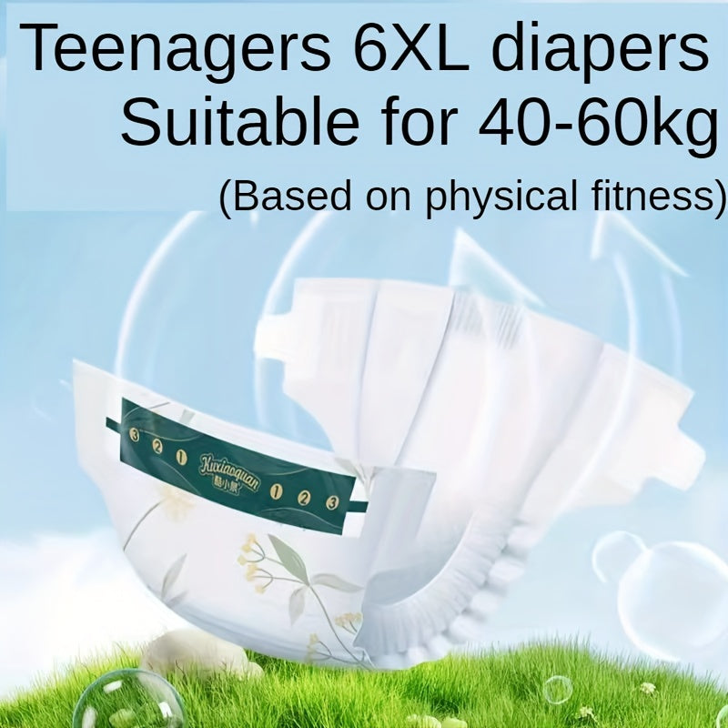 Cool Xiaoquan XXXXXXL Diapers for 40-110 Lbs (Boys and Girls), Plus Size 5XL for Chubby Babies, Adhesive-Type Children's Diapers, Youth Nighttime Diapers